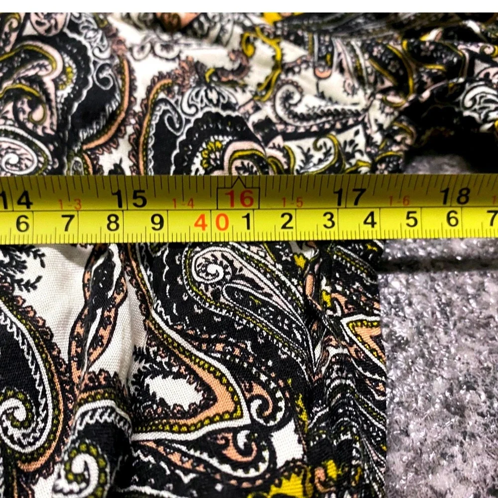 Charlotte Russe Womens Paisley Cold Shoulder Romper Crochet Lace Olive Black‎ L